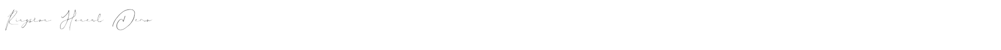 Ringston Haneul Ringston Haneul Demo.ttf font preview